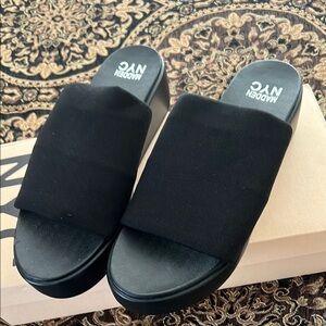 Women's Black Slide Sandals
